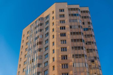 St. Petersburg, Rusya. Yeni binaların ve yeni dairelerin manzarası