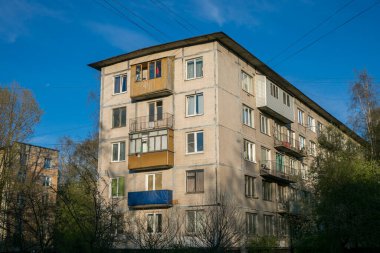 St. Petersburg, Rusya. Eski Sovyet binaları.