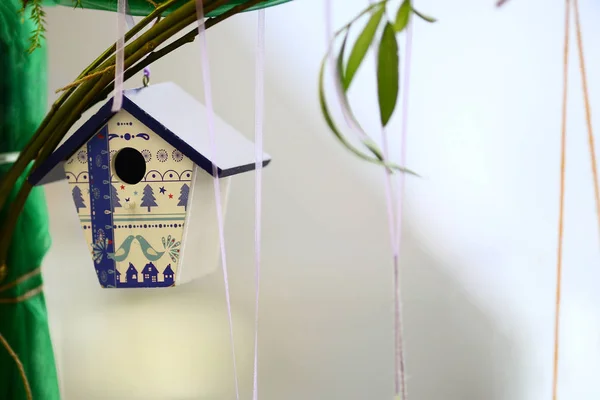 Birdhouse on a white background — Stock Photo, Image