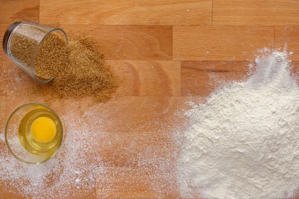 Kochen Zutaten Hintergrund mit Platz unter dem Text — Stockfoto