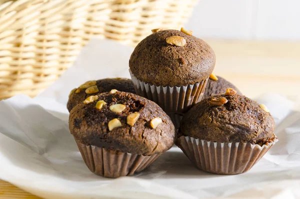 Bolo de bolo de chocolate — Fotografia de Stock