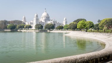 Victoria Memorial Kraliçe Victoria, Kalküta, Batı Bengal, Hindistan anısına inşa bir büyük mermerlerinde
