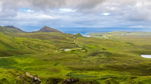 Quiraing Isla Skye Popular Lugar Turístico Altiplano Escocés Escocia Reino — Foto de Stock