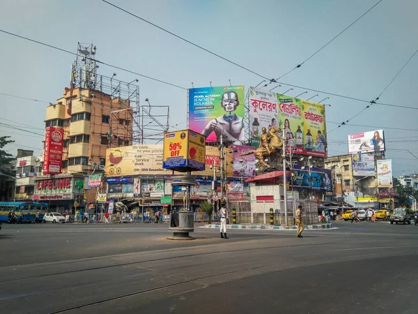 Kolkata Västra Bengalen Indien November 2019 Utsikt Över Shyambazar Fem — Stockfoto