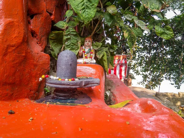 Επιλεκτική Εστίαση Ενός Αγάλματος Shiva Linga Ένα Σύμβολο Εικόνα Του — Φωτογραφία Αρχείου