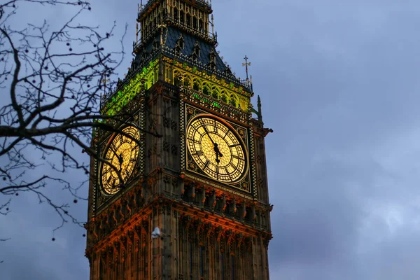 Detalhe do relógio em Big Ben em Londres, Reino Unido — Fotografia de Stock