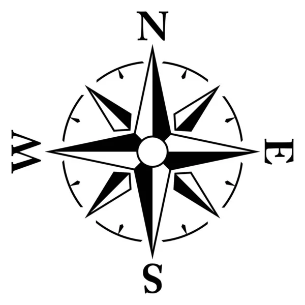 Basit pusula / rüzgar simgesi.