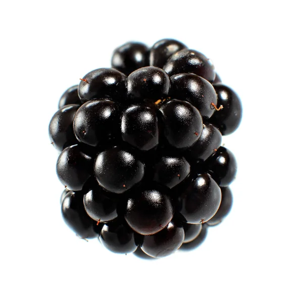 Blackberry Gyümölcs Elszigetelt Fehér Háttér — Stock Fotó