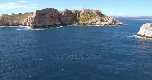 Flygfoto över Saint öar — Stockvideo