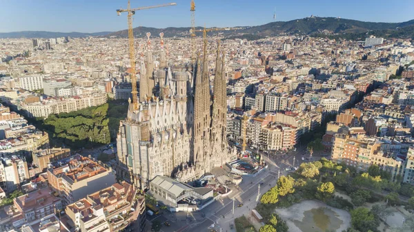 La Sagrada Familia vista aérea — Fotografia de Stock