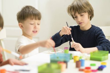 Anaokulunda Boyama Çocuk