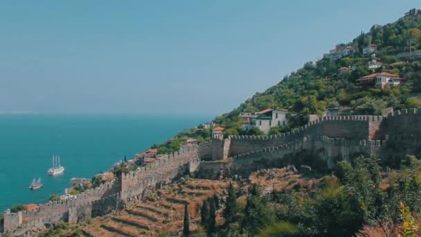 Türkiye Alanya Deniz Manzarası — Stok video
