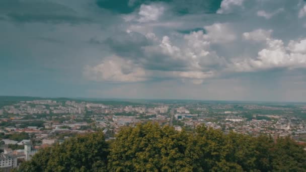 Lviv Ukrayna Panoramik Görünüm — Stok video