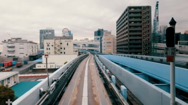 Tokyo Vlaku Hyperlapse Videa — Stock video