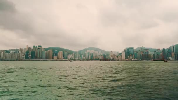 Hongkong Skyline Timelapse Video – Stock-video