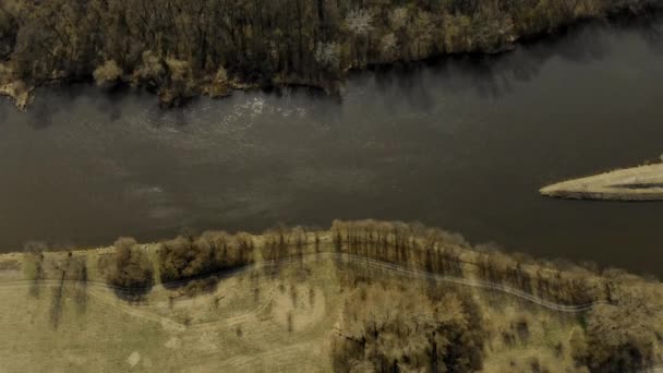 Одра Одер Річка Пташиного Польоту — стокове відео