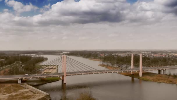 Milenijny Міст Wrocaw — стокове відео