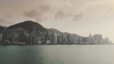 Hongkong hava dron görünümü