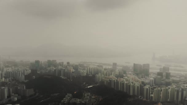 Hongkong Vista Drone Aereo — Video Stock