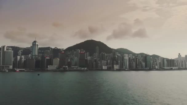 Hongkong Vista Aérea Del Dron — Vídeo de stock