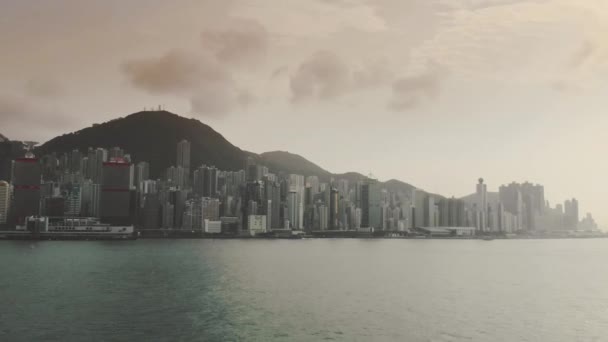 Hongkong Vista Aérea Del Dron — Vídeo de stock