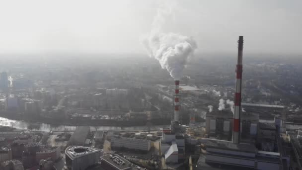Старый Промышленный Район Врокова — стоковое видео