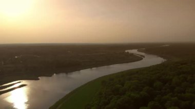 Wrocaw Oder Nehri günbatımı