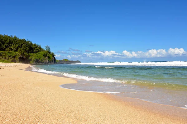 Tropikalna Plaża Słoneczny Letni Dzień — Zdjęcie stockowe