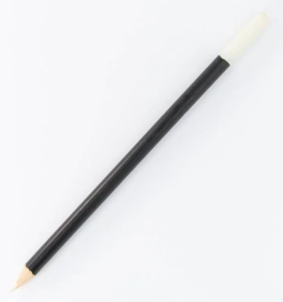 Biały i czarny ołówek — Zdjęcie stockowe