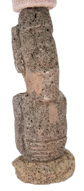 Tipik yanardağ taşı Şili heykeli