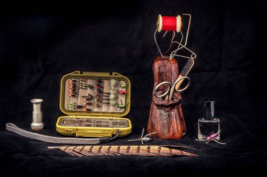 Sineklerle dolu bir kutu. Aksesuarlar için