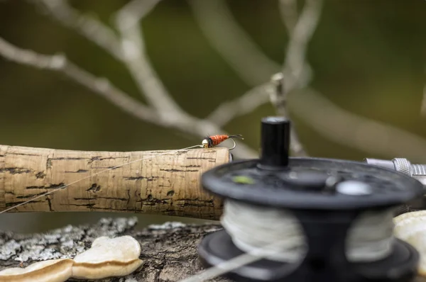 Força Aérea Pesca Uma Mosca Artificial — Fotografia de Stock