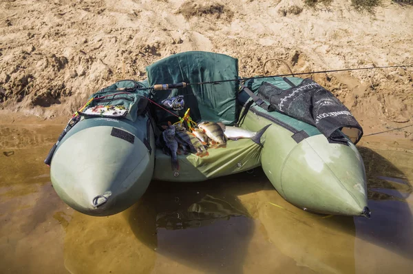 Fischertrophäen Angeln Mit Spinnen — Stockfoto