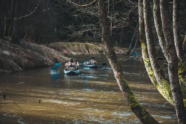 Kajakken Bosrivier — Stockfoto