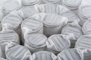 Independent mattress springs in spunbond