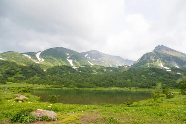Cordillera Vachkazhets Península Kamchatka Rusia Estos Son Los Restos Antiguo — Foto de Stock