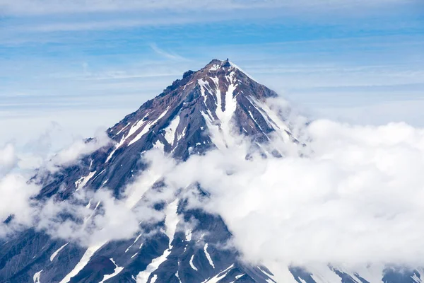 Vulcão Koryaksky Península Kamchatka Rússia Vulcão Ativo Norte Cidade Petropavlovsk — Fotografia de Stock