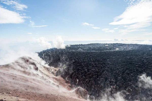 Avachinsky Volcano Kamchatka Peninsula Russia Active Volcano Located North City — Stock Photo, Image