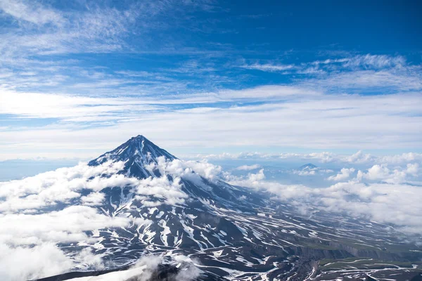 Vulcão Koryaksky Península Kamchatka Rússia Vulcão Ativo Norte Cidade Petropavlovsk — Fotografia de Stock