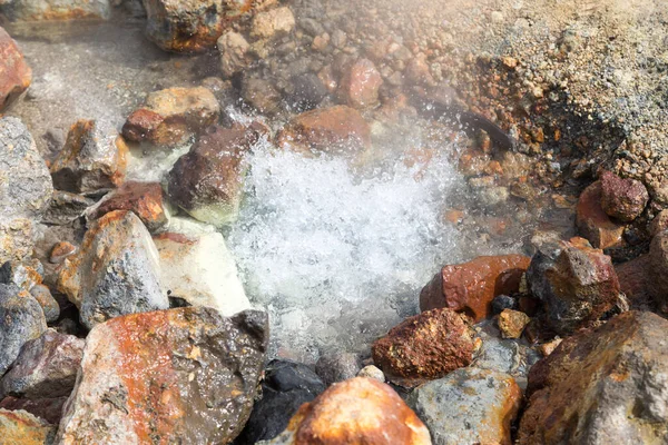 Pequeno Vale Geysers Península Kamchatka Rússia Este Campo Fumarola Ativo — Fotografia de Stock