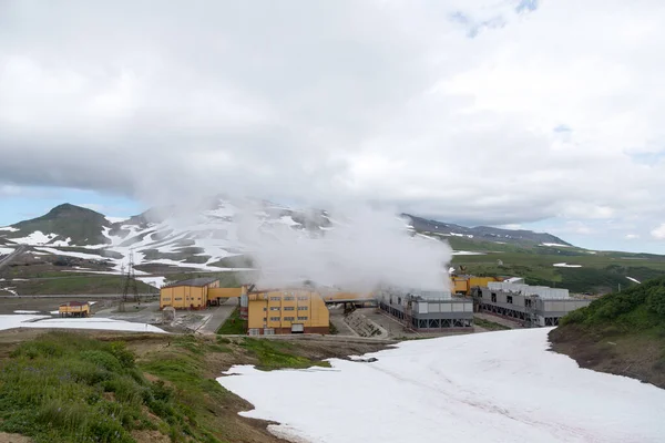 Mutnovskaya Geothermal Power Station Halbinsel Kamtschatka Russland August 2018 Die — Stockfoto