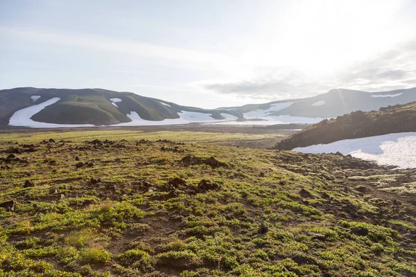 Kamtjatka Halvön Ryssland Utsikt Från Sluttningarna Gorely Vulkan — Stockfoto