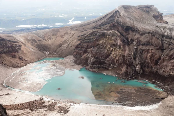 Vulcão Deus Península Kamchatka Rússia Vulcão Ativo Localizado Sul Kamchatka — Fotografia de Stock