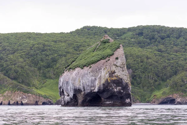 Nonna Stone Island Oceano Pacifico Penisola Kamchatka Russia — Foto Stock