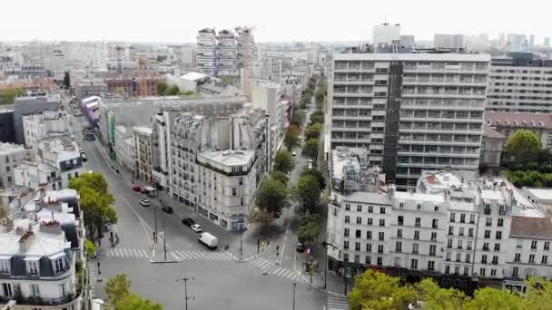 Voando sobre Paris. Vista de drone — Vídeo de Stock