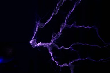 Tesla bobini Elektrostatik Deşarj