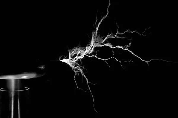 A Tesla coil discharging, generated with 500,000 particles with