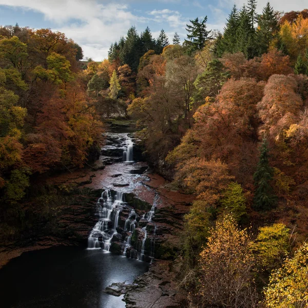 Falls of Clyde Lanarkshire – stockfoto