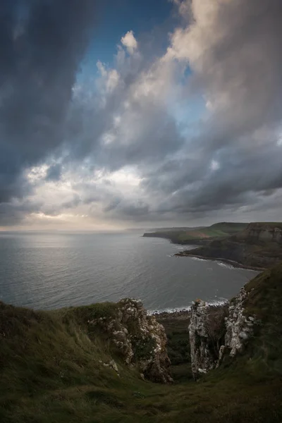 Emmetts Hill Aldhams Fejét Jurassic Coast Dorset Chapmans Medencében Jogdíjmentes Stock Képek