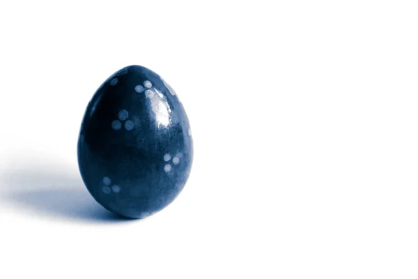 Velikonoční Vejce Klasické Modré Barvě — Stock fotografie